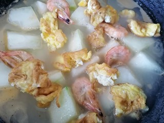 14、冬瓜鸡蛋汤,过一会放入鸡蛋