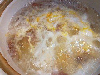 11、芙蓉鲜蔬汤,这样鸡蛋成穗。