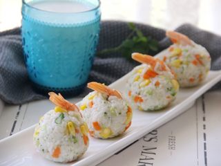 14、凤尾虾饭团,成品
