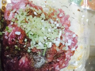 1、剁椒蒸肉饼,肉馅加盐，鸡精，葱，姜，白胡椒。生抽