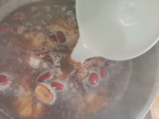 15、南瓜汤圆,倒入水淀粉勾芡