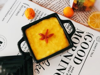 17、奶香南瓜粥,用果干装饰 即食