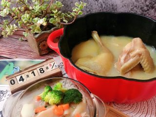 18、花胶鸡汤,完成,可以享用了????