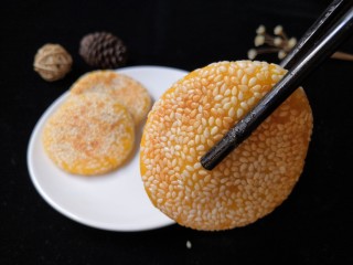 17、南瓜饼,出锅。