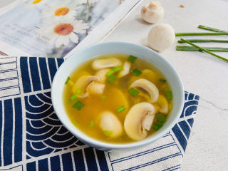 14、口蘑汤,口蘑汤成品图