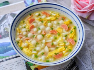 16、白玉菇鸡蛋汤,超级鲜美！