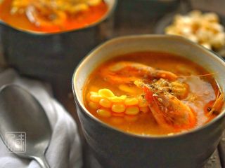 10、承味 甜虾玉米汤,成品图