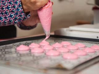 10、马卡龙,挤出同样大小的圈