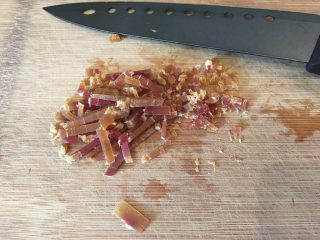 4、荠菜豆腐羹,金华火腿切细