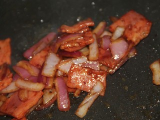 14、培根黑椒意面,炒匀