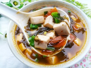 14、紫菜番茄豆腐汤,喜欢的也试试呀‼️