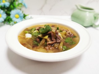 18、榨菜肉丝汤,成品图