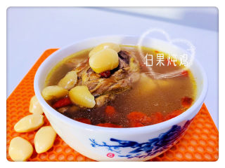 20、白果炖鸡,白果鸡汤完成啦！！！