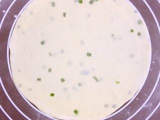 6、改良版墨西哥卷饼（香葱鸡蛋味）,最终擀成直径为18cm的圆饼