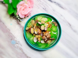 17、丝瓜花蛤汤,丝瓜花蛤汤，完成