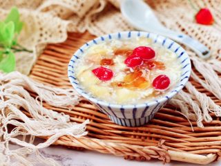 16、鸡蛋醪糟汤,成品一