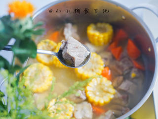 13、玉米排骨汤,完成