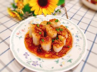 14、蚝油蒜蓉山药,成品图。