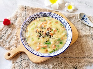 15、玉米面糊糊,玉米糊糊做好啦！