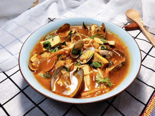 22、花蛤豆腐汤➕韩式花蛤豆腐汤,成品