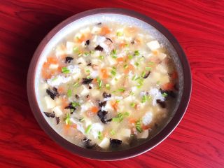 34、改良版 西湖牛肉羹,撒上香菜末