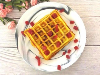 14、酸奶山楂糕华夫饼,成品图