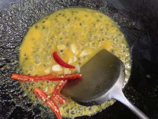 26、百香果水煮鱼(向往的生活同款),放入百香果用的葱姜和辣椒。