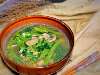 17、猪腰汤,放香油