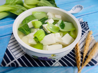 19、油菜豆腐,清新不油腻!