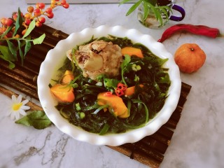 16、海带筒骨汤,出锅食用