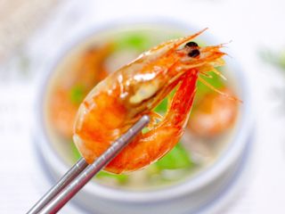 17、丝瓜海虾肉片汤,没次都会吃撑。