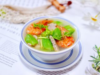 18、丝瓜海虾肉片汤,成品一