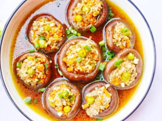 14、改良版香菇酿肉,成品欣赏。
