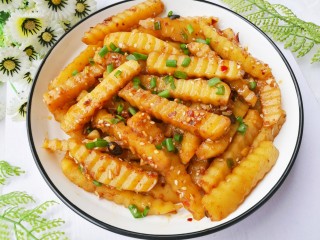 11、好吃到哭的凉拌狼牙土豆,成品。