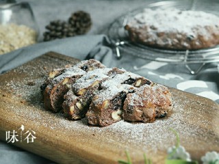 15、全麦核桃面包,切成条状，撒上些糖粉，颜值爆表了……