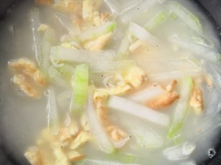 19、冬瓜鸡蛋汤,拌匀即可出祸