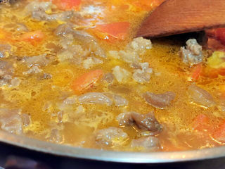 22、西红柿面疙瘩,加入牛高汤