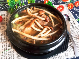 18、茶树菇排骨汤,茶树菇排骨汤可以吃了~