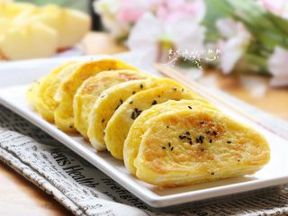 7、蛋煎馒头片,成品