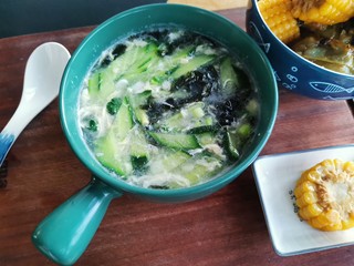 14、鸡蛋瓜片汤,完成