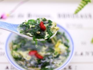 18、养生营养的荠菜虾皮鸡蛋汤,早餐喝上一碗心里爽歪歪。