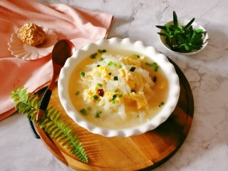 16、萝卜丝汤,好鲜美的味道。