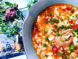 24、西红柿虾干豆腐羹,好吃看得见