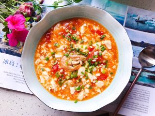 25、西红柿虾干豆腐羹,成品图