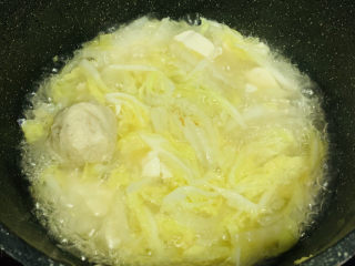 19、娃娃菜炖豆腐,起锅