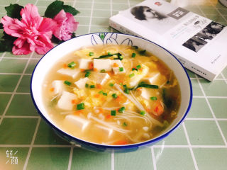 22、金针菇豆腐汤,成品图！