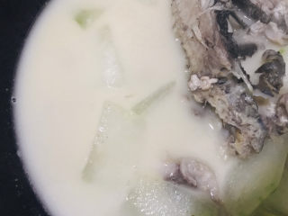 18、冬瓜鲫鱼汤,好像牛奶一样的汤就好了