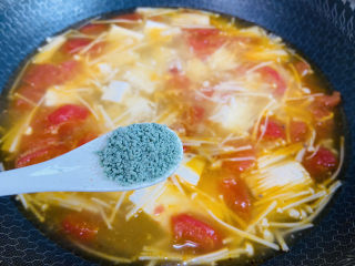 14、金针菇豆腐汤,蔬之鲜调味