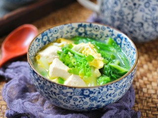 18、白菜豆腐汤,成品图