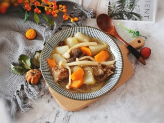 17、牛腩萝卜汤,出锅啦  